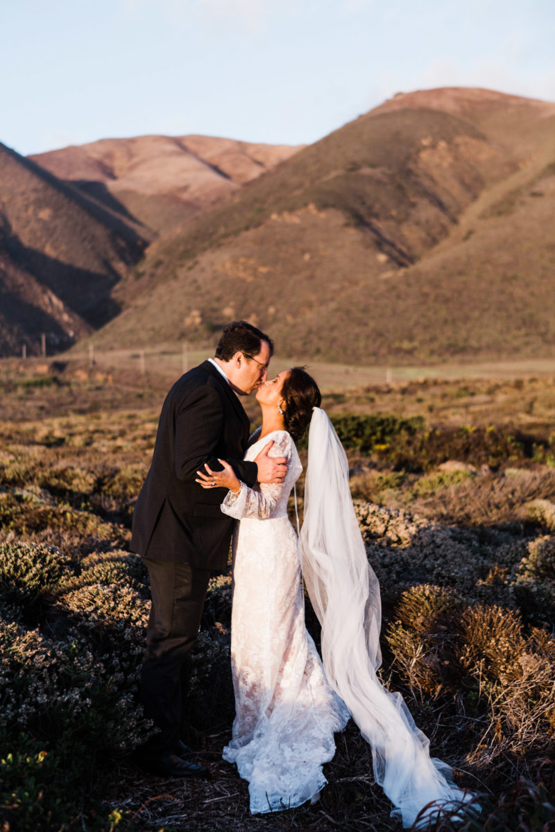 mountain cliffs wedding photography big sur